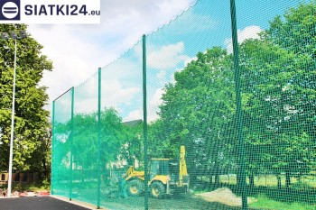 Siatki Nowe Miasto Lubawskie - Zabezpieczenie za bramkami i trybun boiska piłkarskiego dla terenów Nowe Miasto Lubawskie
